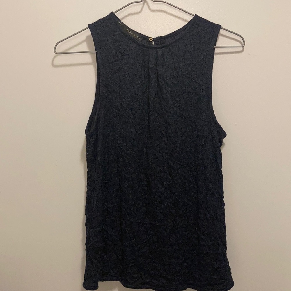 Zara Keyhole Back Top